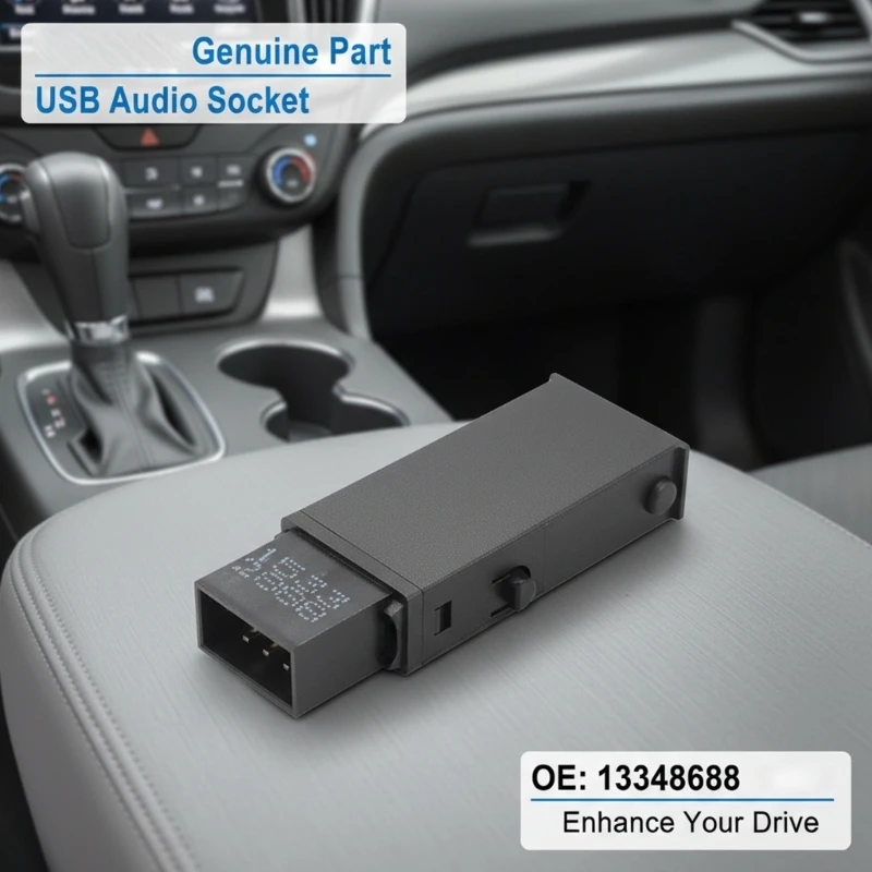 ABS USB Power Outlet 13348688 For Vehicle Dashboard Installation Easy Setup