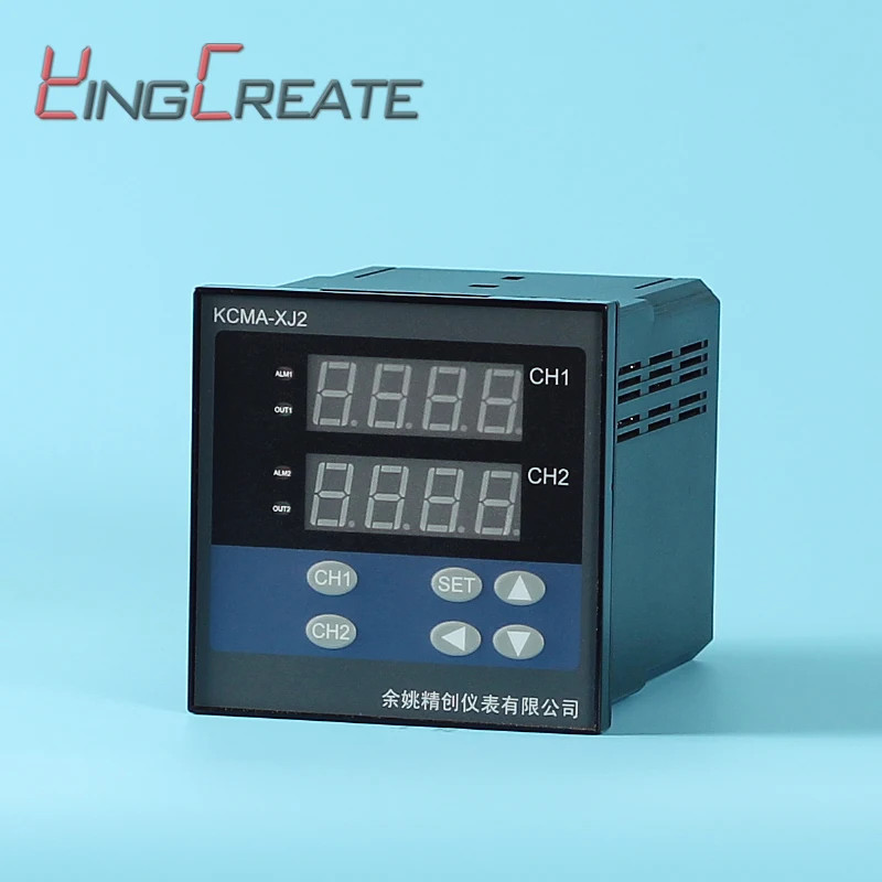 

Многоконтурный 2-канальный ПИД-регулятор температуры, регулятор температуры с двойным входом, двойной датчик Pt100 k E j