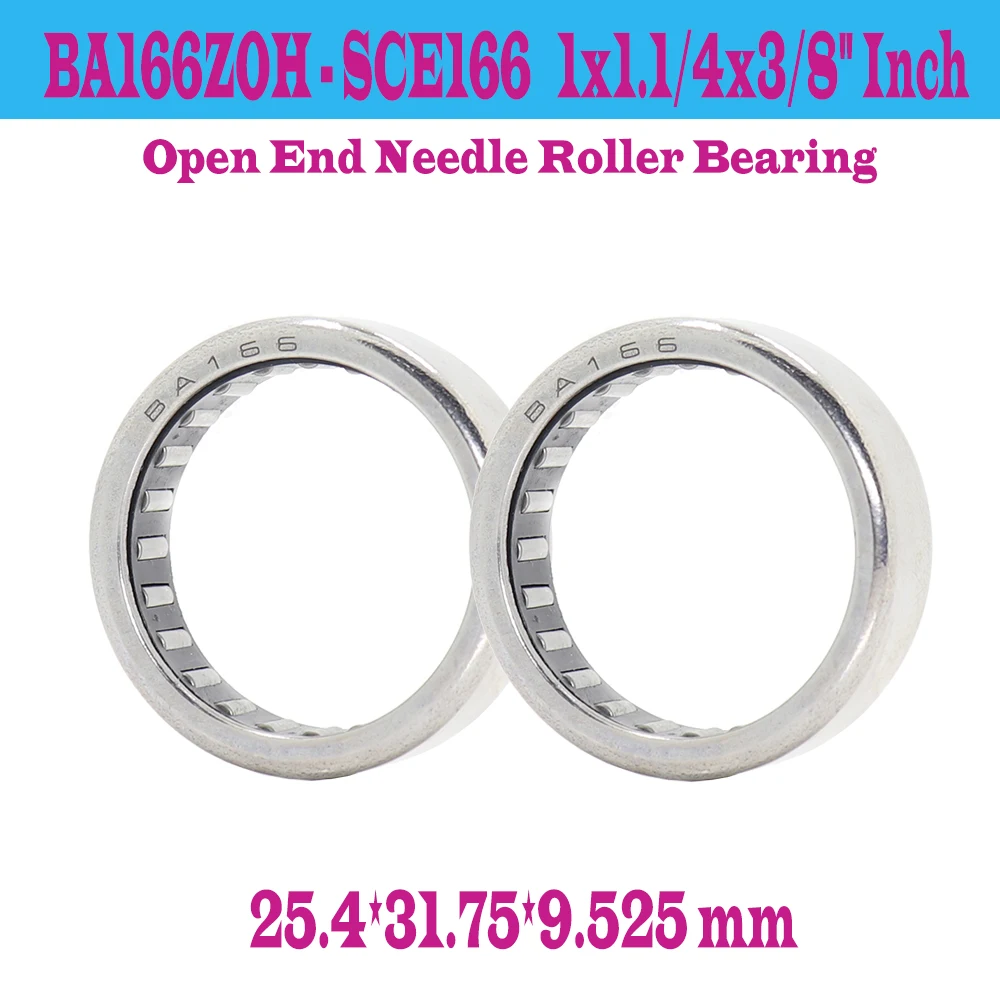 

5PC SCE166 Bearing 25.4*31.75*9.525 mm Drawn Cup needle Roller Bearings B166 BA166Z SCE 166 1x1.1/4x3/8" Inch Bearing