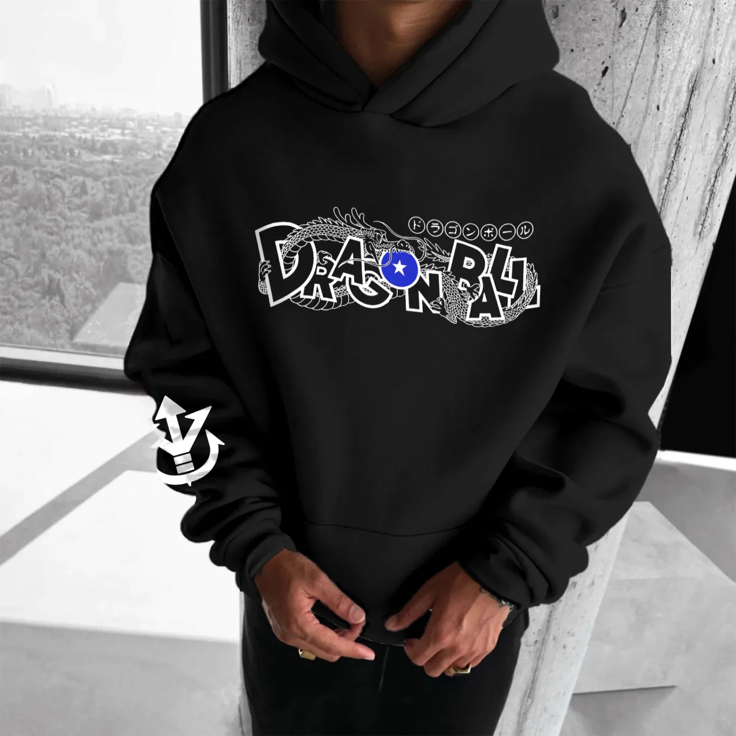 เสื้อฮู้ดอนิเมะฮาราจูกุลายดราก้อนบอล 2025 สตรีทแวร์ใหม่สำหรับผู้ชาย ฤดูใบไม้ร่วง ฤดูหนาว เสื้อฮู้ดโอเวอร์ไซส์สำหรับผู้หญิง แขนยาว เสื้อยูนิเซ็กส์