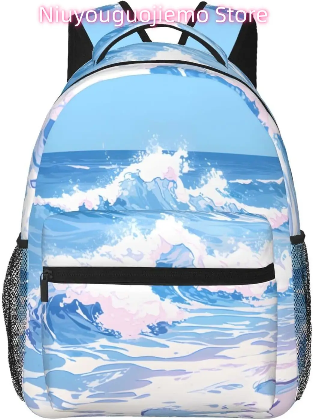 

laptop bag back to school Beautiful Waves Lightweight Laptop Backpack Lightweight Multipurpose Travel Casual Daypack Unisex Col