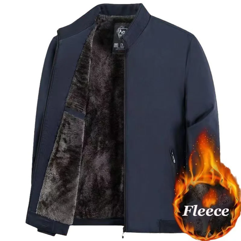 جديد الرجال الشتاء سترة عادية الصوف بطانة معاطف يندبروف سترات الأعمال غير رسمية سميكة الدافئة في الهواء الطلق المشي ملابس خارجية الذكور