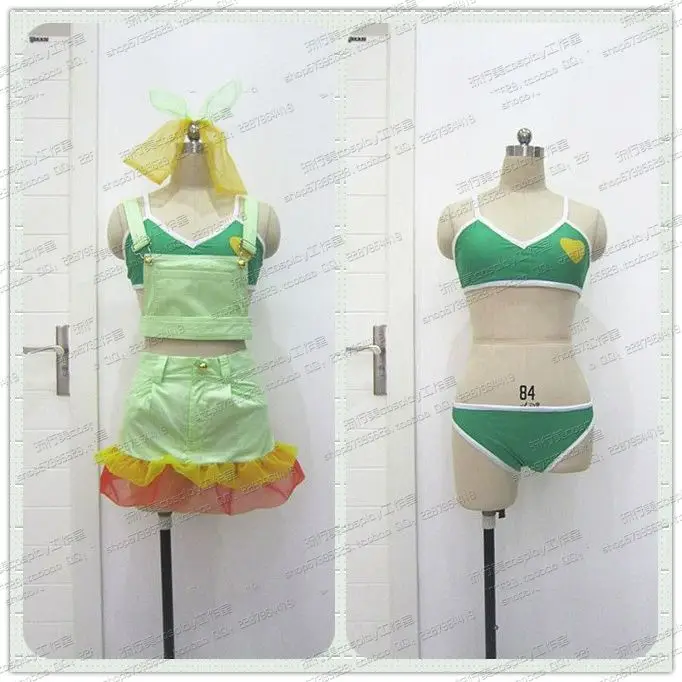 COS-KiKi Anime Lovelive! Minami Kotori Tojo Nozomi All Members Sexy Lovely Summer Swimsuit Cosplay Costume Pool Party Outfit