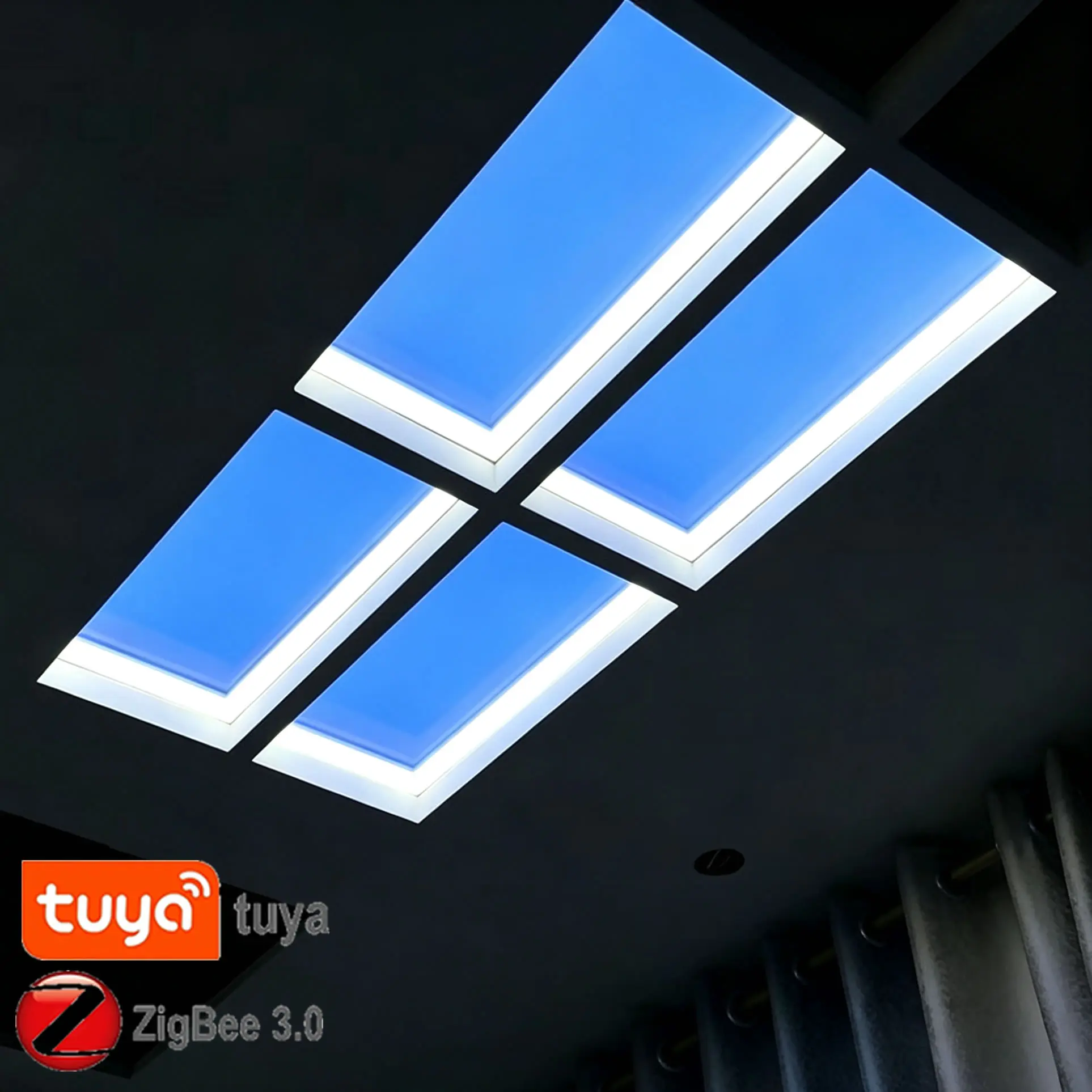 Zigbee Tuya Skylight Led Ceiling Lamp Zigbee2mqtt Smart Home Decoration Chandelier Alice Assistant Alexa Simulate Sky Kitchen