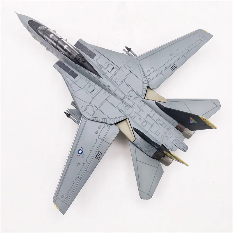 WLTK US Navy Grumman F-14D Tomcat VF-31 Tomcatters(variable-sweep wing) 1/100 Diecast Model