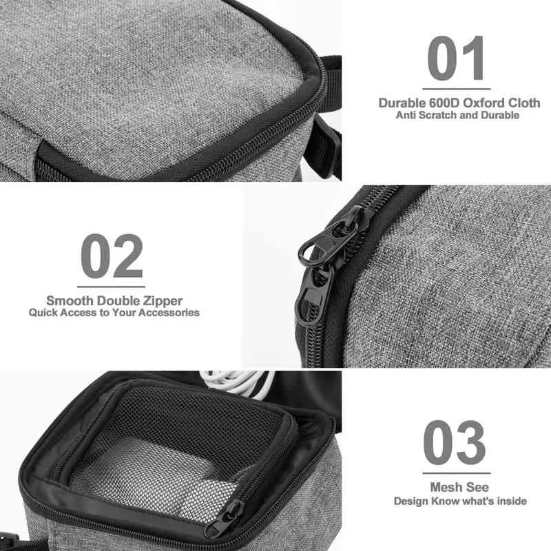 Portable Travel Cable Organizer, Linha de Dados USB, Carregador Plug Storage Bag, Acessórios eletrônicos