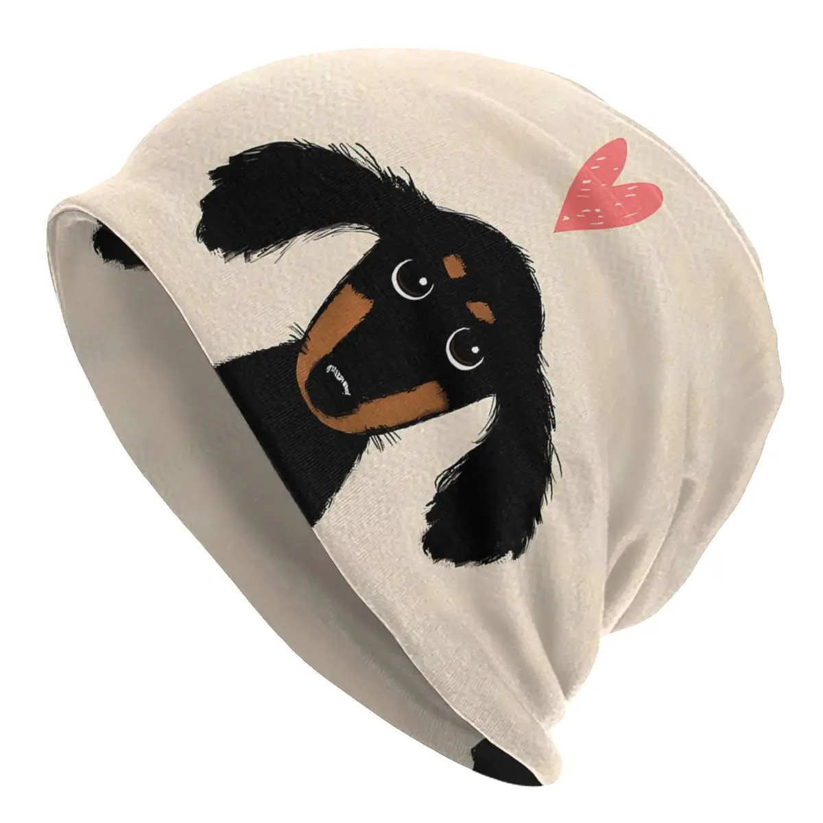 Puppy Love Cute Bonnet Homme Fashion Dachshund Sausage Dog Thin Skullies Beanies Caps Style Hats