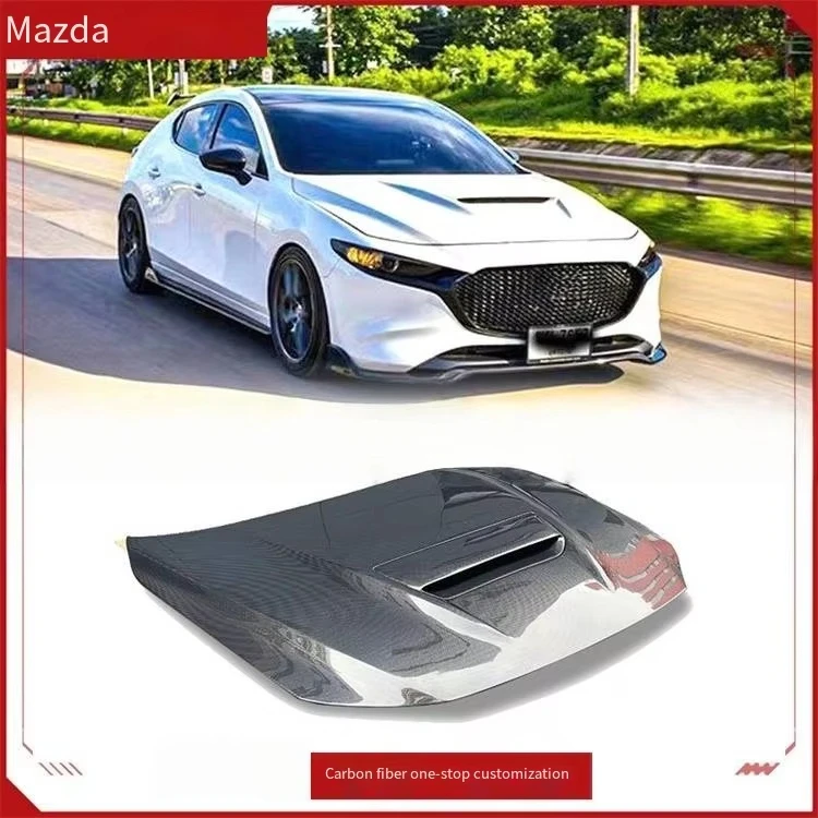 Veidt for 3 Axela Carbon Fiber Modification Parts BP Model Engine Cover Front Hood