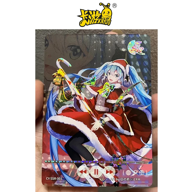 Kayou SSR series (001-012) Collection card Hatsune Miku Megurine Luka Anime characters Bronzing flash card Christmas gift toys