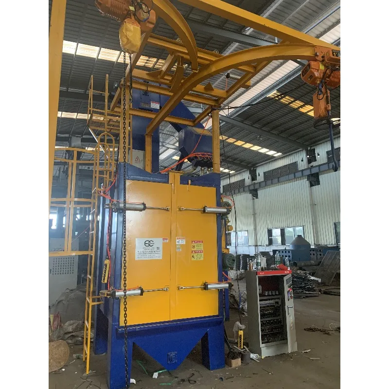 Space-Saving Overhead Hanger Shot Blasting Machine Practical Portable Shot Blaster for Small-Scale Industrial Use
