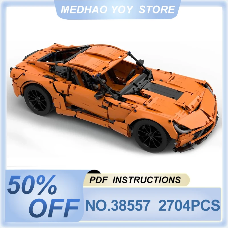 IN Stock MOC-38557 Super Sports Car Compatible 42056 Buidling Blocks Bricks Educational Puzzle DIY Toys Birthday Gifts For Kids