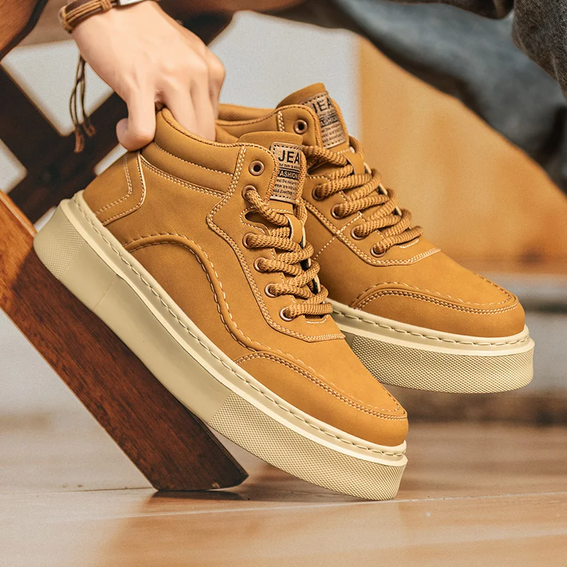 

2025 Spring New Rubber-Plastic Sole Casual Board Sneakers for Outdoor Sports - Comfortable, Soft, Slip-Resistant, Durable, and T