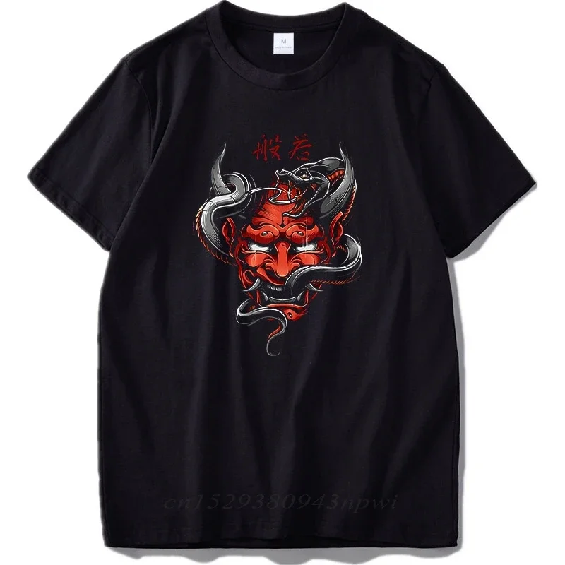 Cool Men T shirt EU Size Hannya Japanese Jealousy And Resentment Symbol Harajuku Adult Summer Fashion Streetwear Cotton Fabric