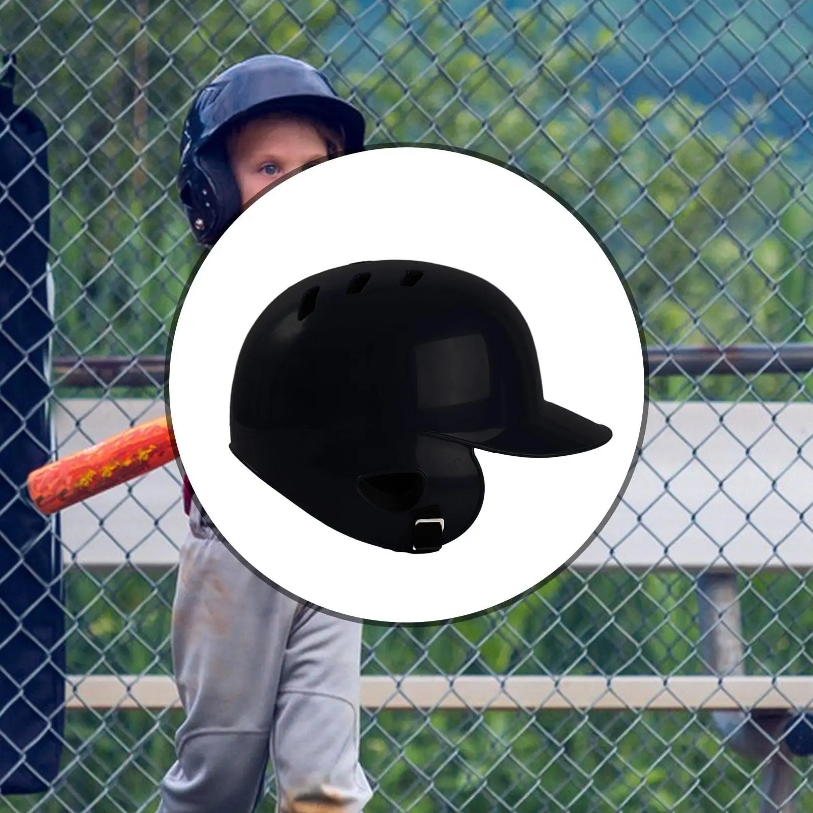 

Baseball Helmet Ventilation Holes for Men and Women Shock Absorbing Comfortable Outdoors Sports Breathable Open Face Head Guard