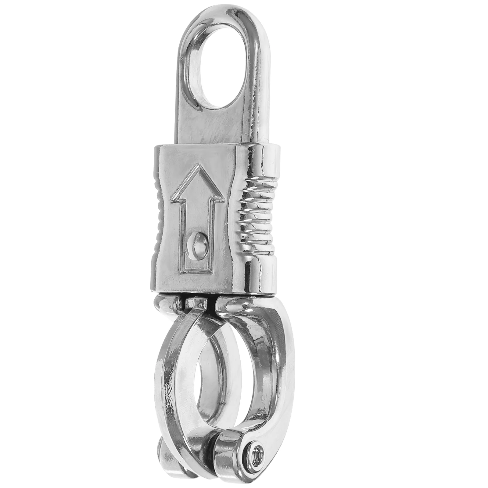 Get Back Hooks for Equestrian Ceiling Quick Release Secure Lock Buckle Silver Zinc Alloy Hanger