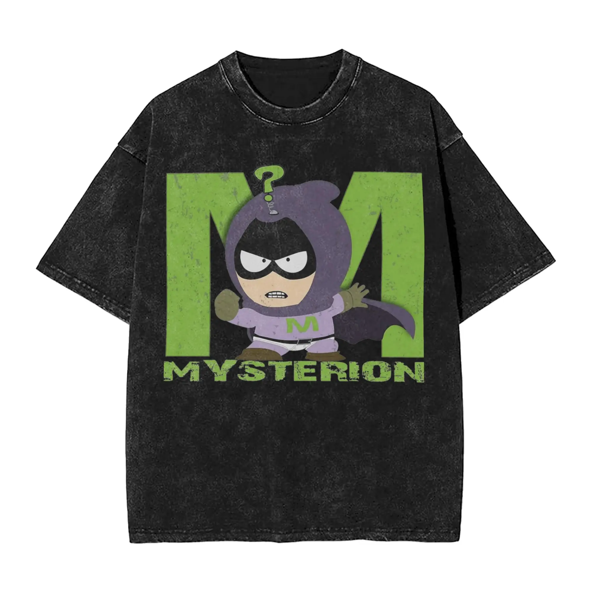 Southparks  Mysterion Pose T Shirts Washed 100% Cotton Street T-Shirt  Novelty Men Women Tops Streetwear Graphic Tee Shirt