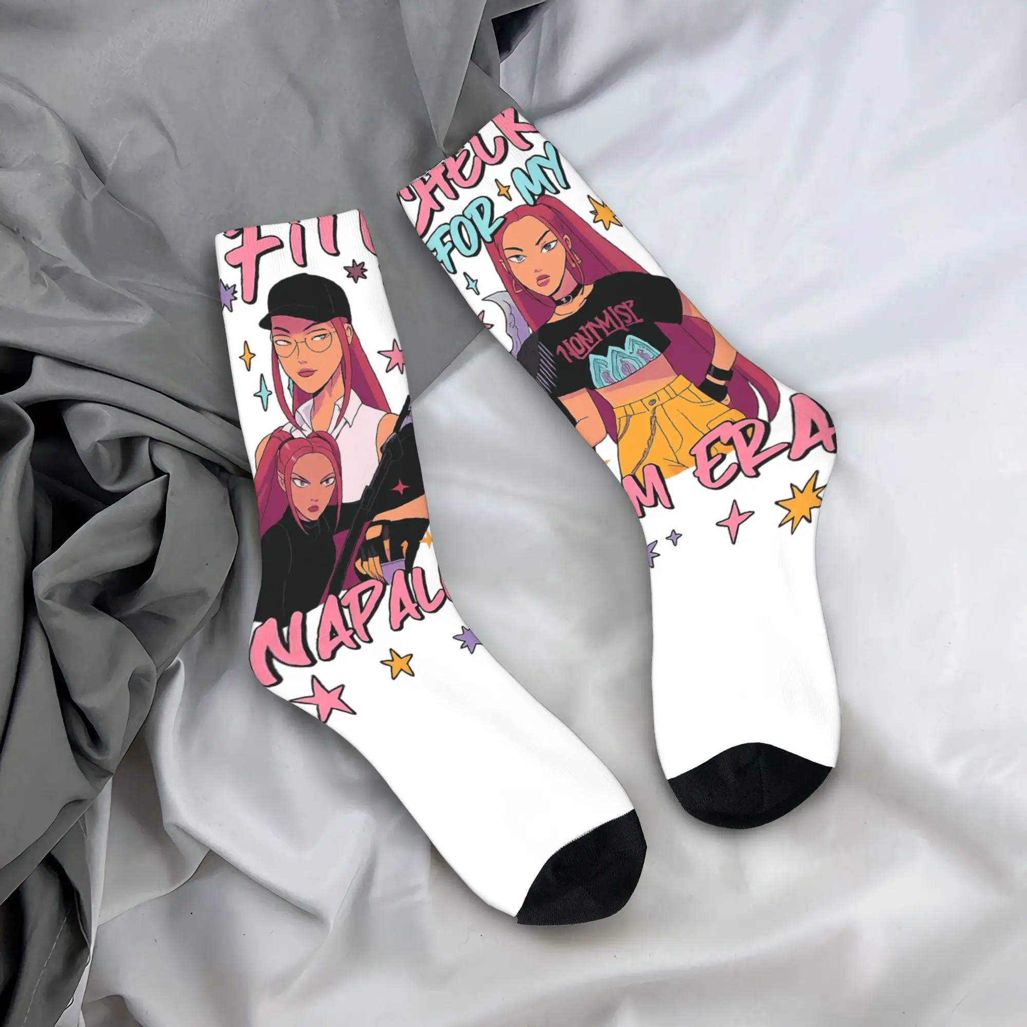 

Fit Check for My Napalm Era Kpop Mira Kpop Demon Hunters Huntrix Gir Vintage Socks Men Soft Socks Autumn Sports Anti Sweat Socks