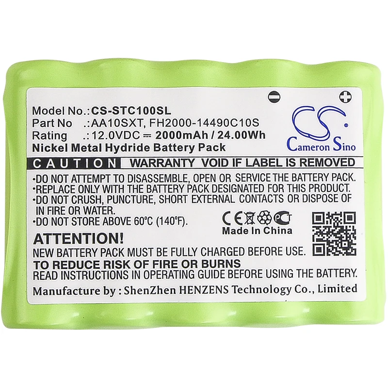 GreenBatteryPower CameronSino 2000mAh 12.0V 24.00Wh Speaker Ni-MH Battery for Soundcast  AA10SXT,FH2000-14490C10S,Outcast JR