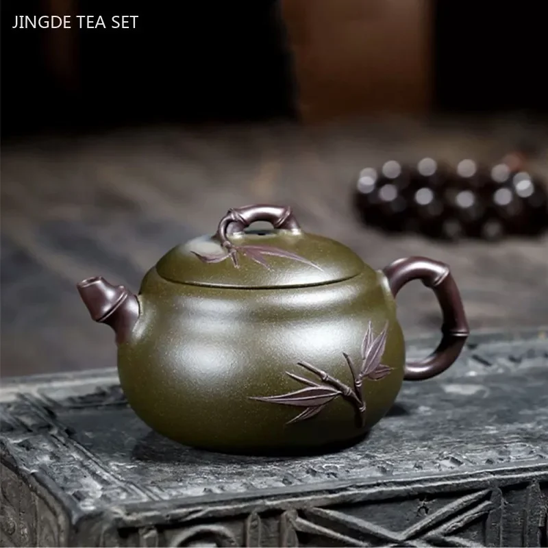 250ml High Quality Yixing Purple Clay Tea Pot Hand-carved Filter Tea Infuser Home Beauty Teapot Custom Chinese Zisha Teaware