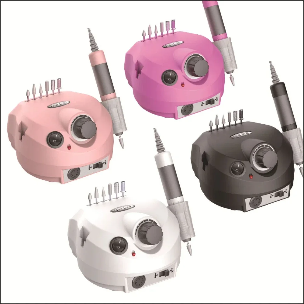 35000RPM เจาะเล็บมืออาชีพเครื่องขัดเล็บเจลบดอุปกรณ์มิลลิ่งเล็บเท้าขัดเล็บเจาะ Bits