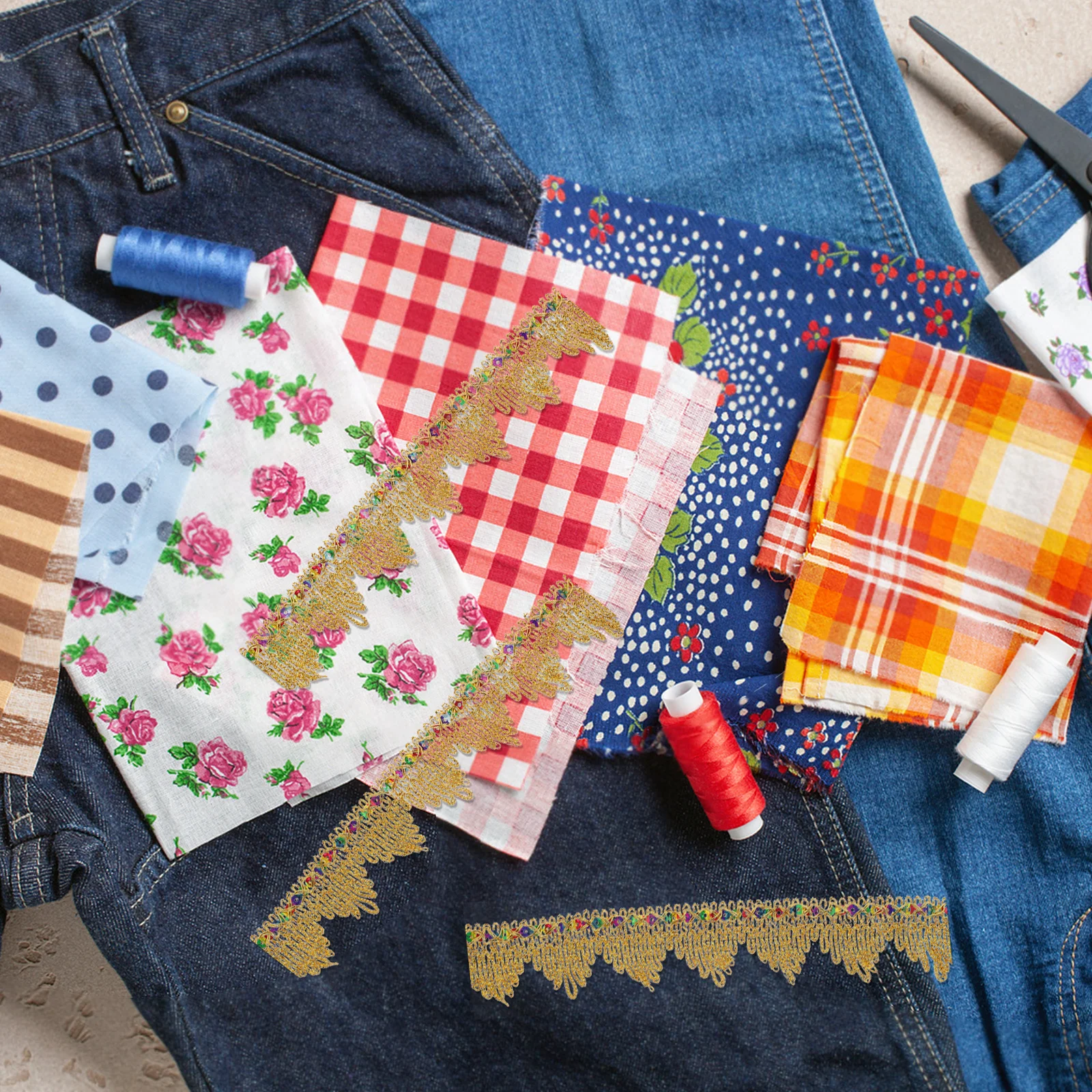 

Gold Lace Trim 13m Sequins Ribbon Metallic for Sewing DIY Crafts Clothes Bouquet Decoration Lace Ribbon for Crafts