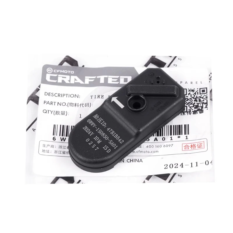 Suitable for CFMOTO 450SRS motorcycle tire pressure sensor 2024-2025 front and rear Bluetooth tire pressure detector valve