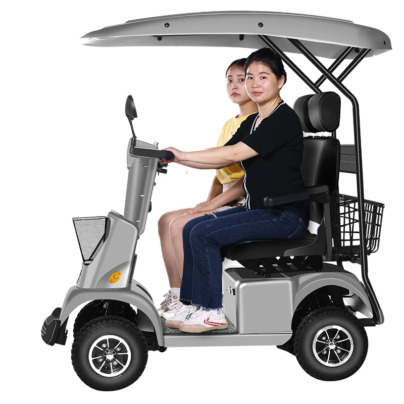 

MinibusM1 Four Wheeler Canopy Twoseat Versatile Rides Elderly Disabled Outings Electromagnetic Brake 650w Motor Electric Scooter