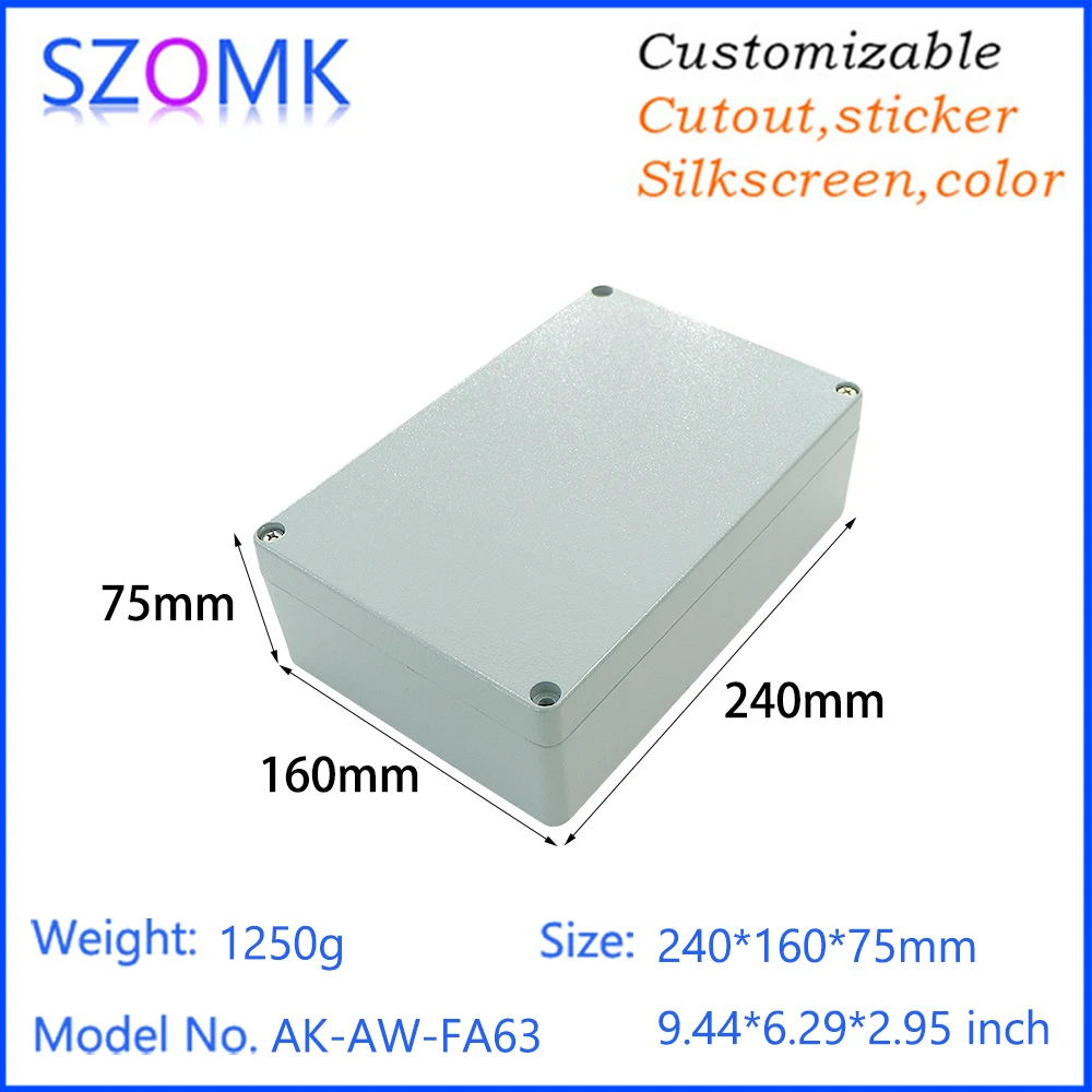 

240x160x75mm Metal Junction Box Aluminum Box Enclosure Automotive Aluminum Alloy Die Castings