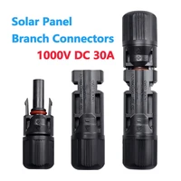 Envío Gratis Kit de conectores solares 1000V DC 30A enchufe fotovoltaico conectores impermeables para Cable fotovoltaico 2,5/4/6 mm2