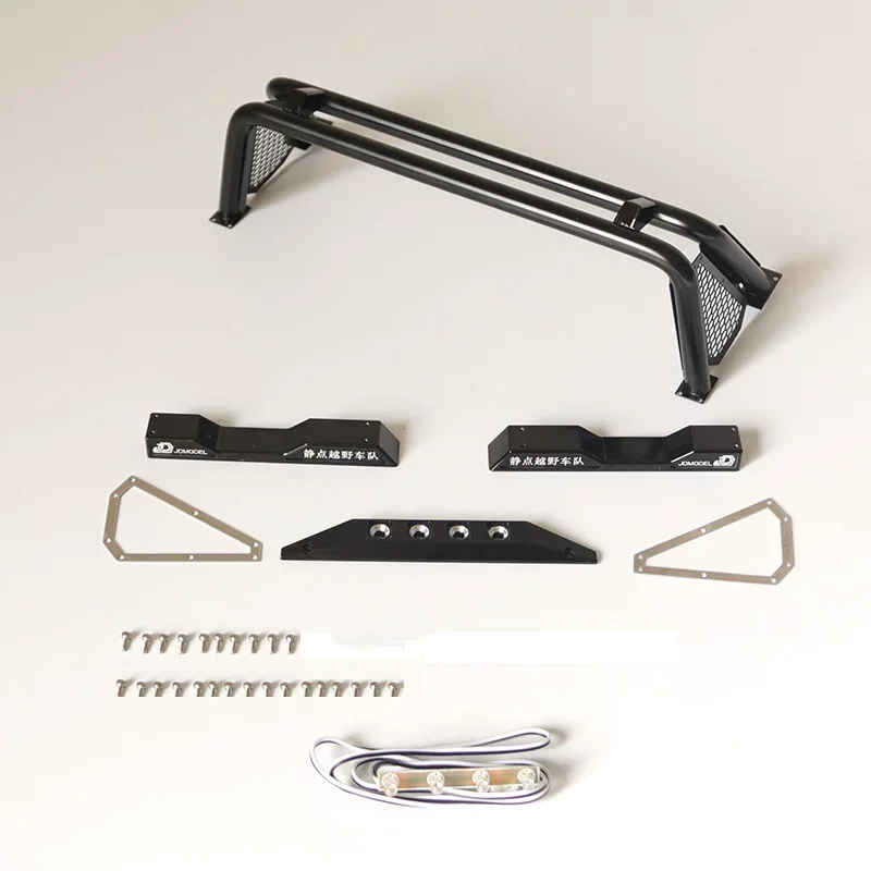 

JDMODEL G-Type Aluminum Roll Bar with LED Light Kit for 1/10 RC Crawler Pickup Truck Desert Runner F150 SCX10 TRX4