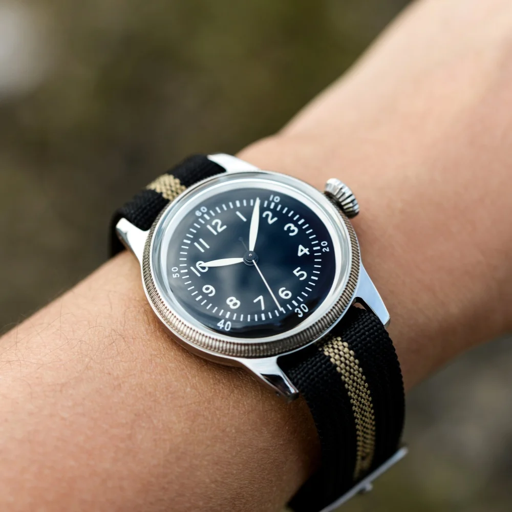 RDUNAE 2025 New Men Quartz Watch Miyota Super 2035 RA07 Retro Military Stainless Steel Mineral Glass Waterproof 50m Reloj Hombre