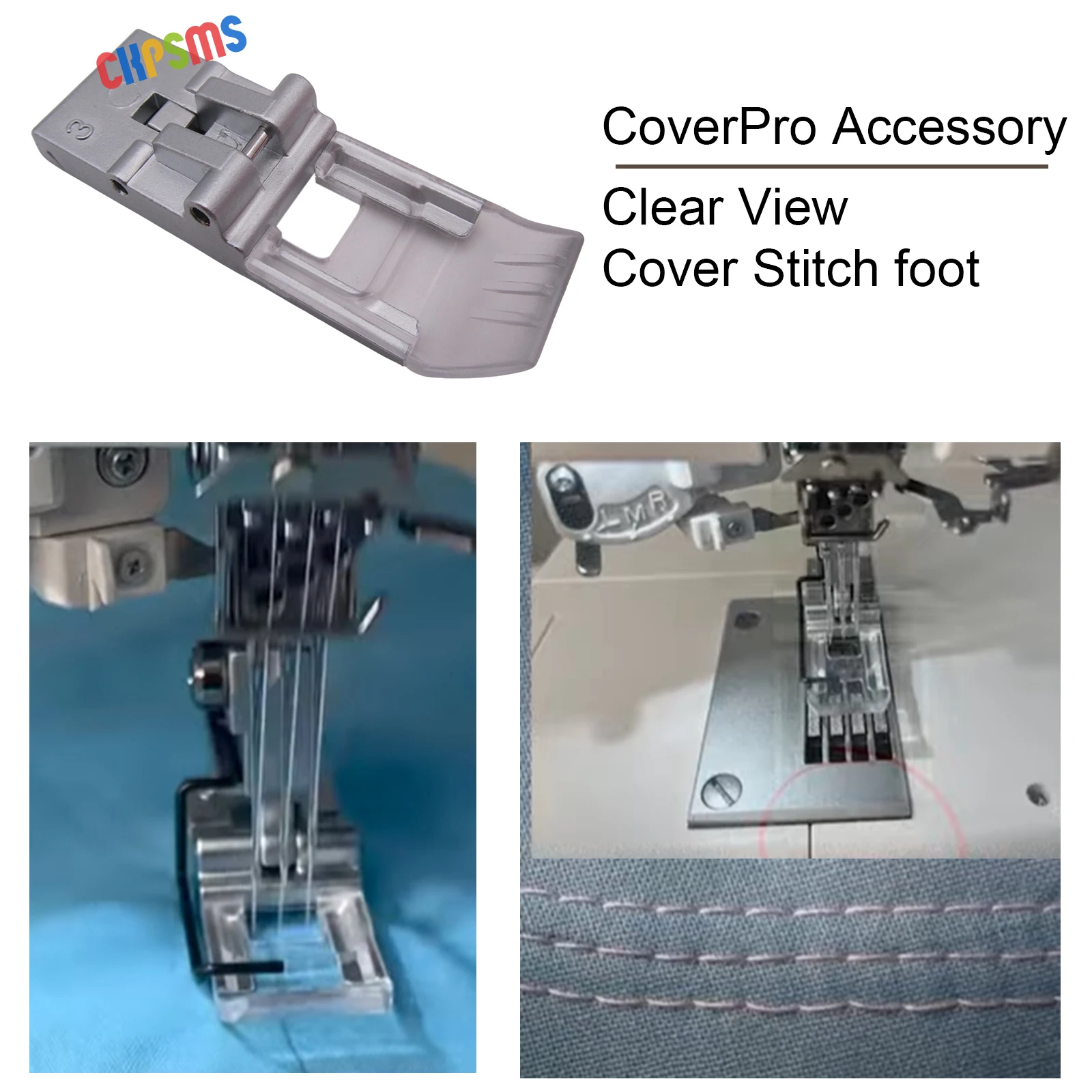 1PCS #795818107 Clear View Cover Stitch Foot FOR Janome CoverPro 900CP 1000CP 1000CPX 2000CPX