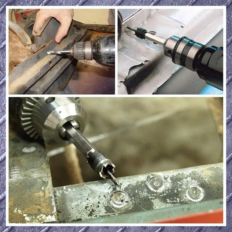 Ponto removedor de solda broca ponto kit cortador de solda punch removedor separador painel para a broca de energia soldagem auto corpo trabalho conjunto ferramentas