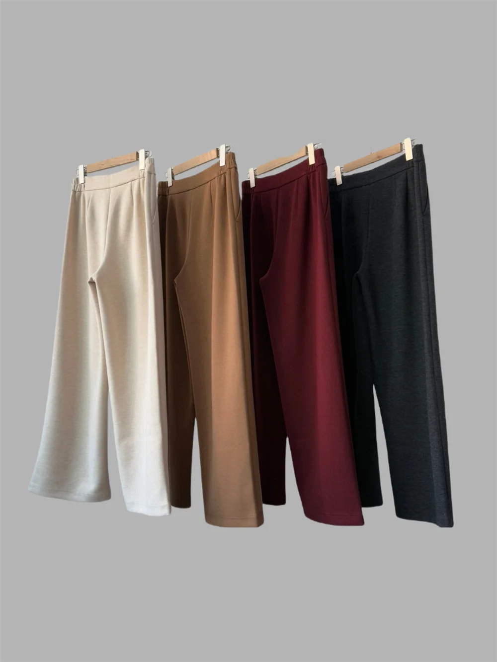 Women's High Waist Casual Pants Woman Straight Wide-leg Trousers Autumn Winter New