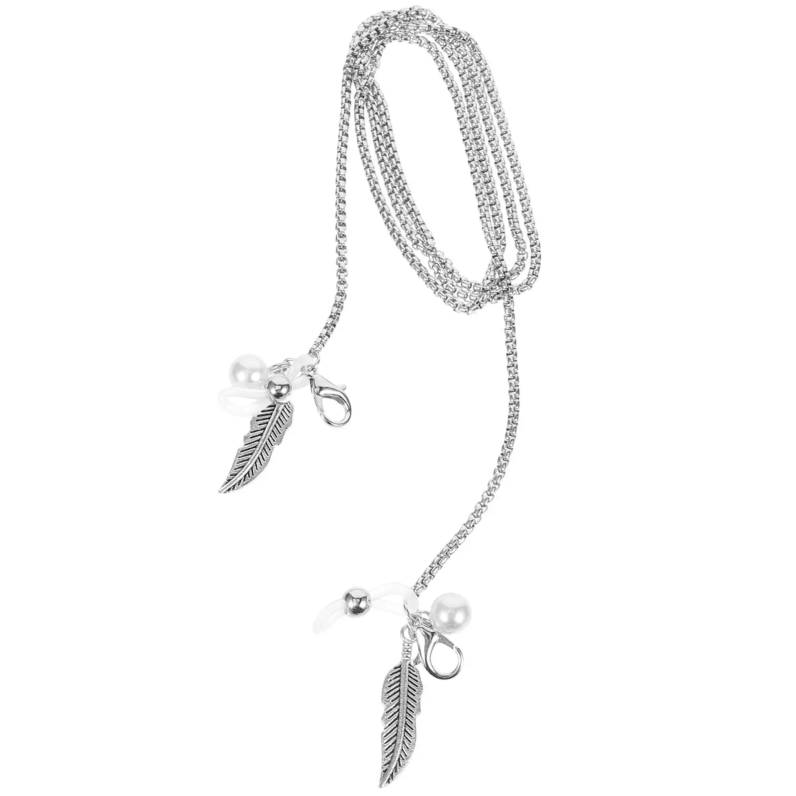 

Leaf shaped Chain Stainless Steel Neck Holders for Eyeglass Chain Women Glasses Necklace Decorative Accessories