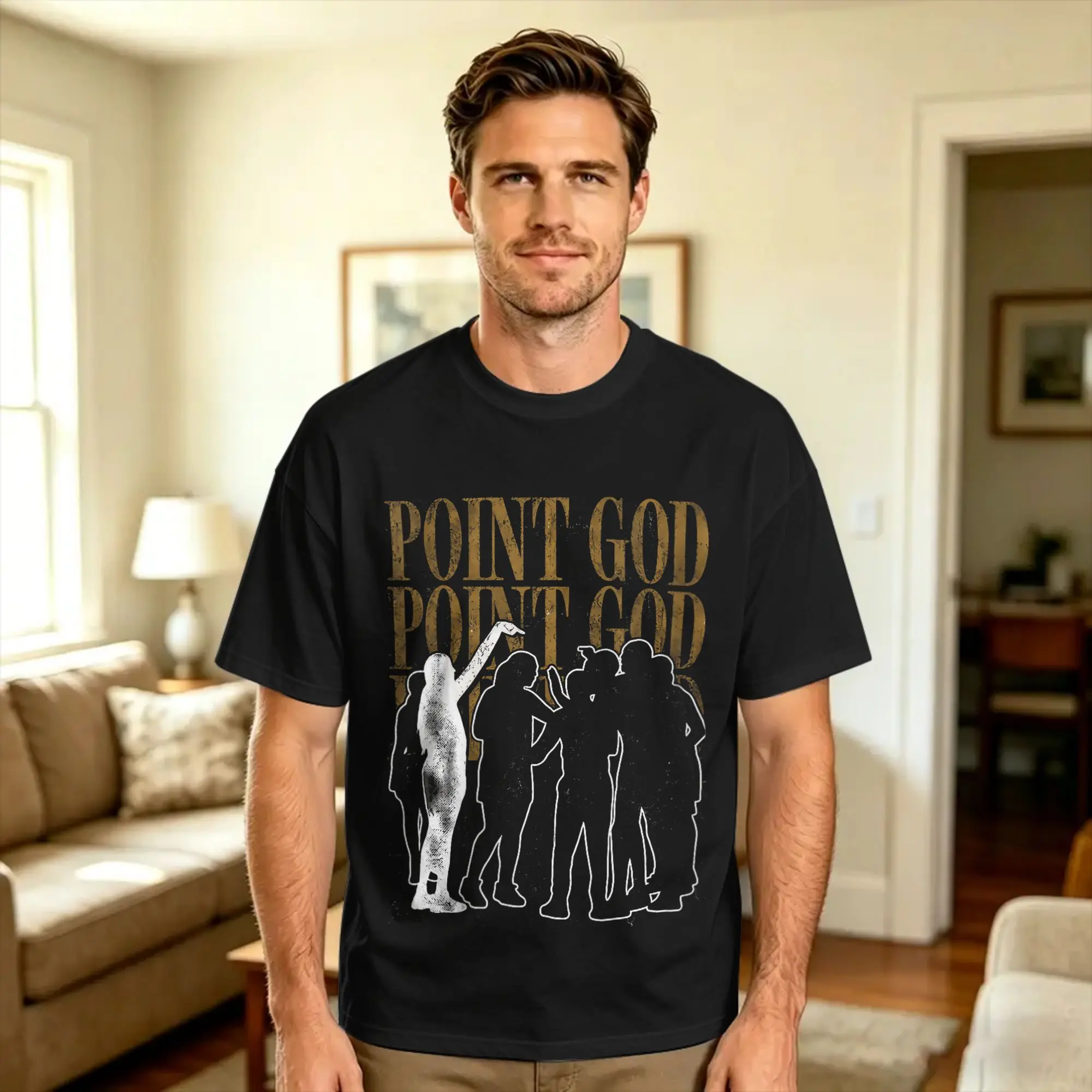 Sophie Pointing Meme Funny Cotton T Shirt For Men Beach  Vintage T-Shirts Harajuku Tee Shirt Oversize Design Tops