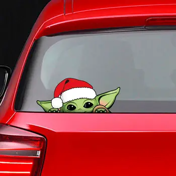 Samolepka na auto Baby Yoda Kawaii Anime Figurka Yoda Auto Zadní čelní sklo Samolepky Dekorace Nalepky na notebook Samolepka na auto 10 nejlepší prodej Autopříslušenství Yoda - №8