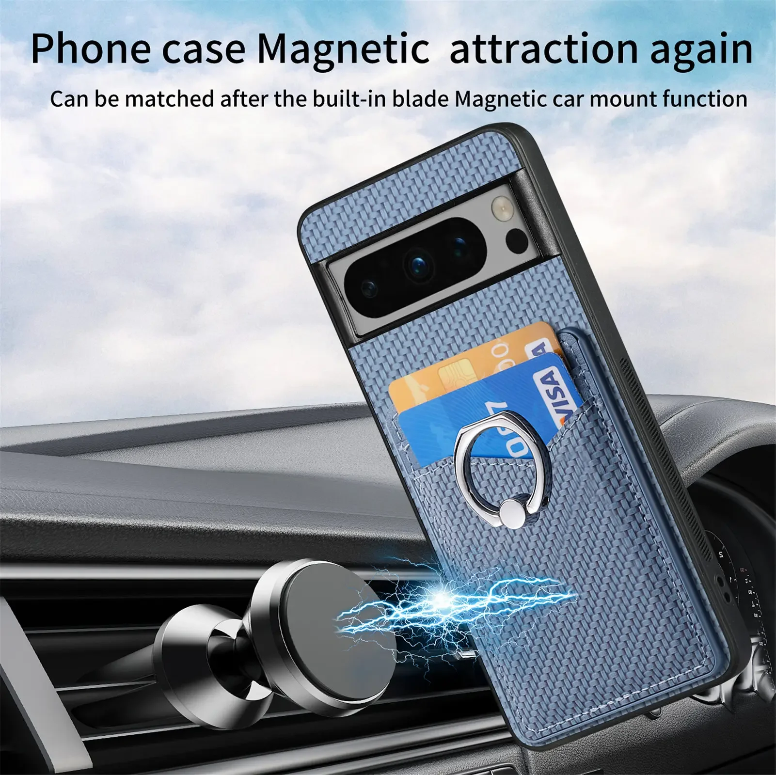 Card Slot Wallet Case For Google Pixel 10 9 8 7 6 Pro XL 6A 7A 8A 9A 10A Magnet KickStand Silicone Phone Case Back Cover Funda