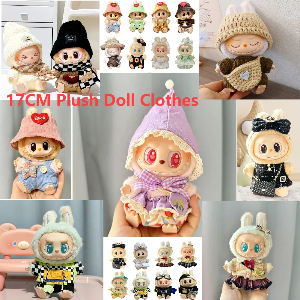 New Mini Plush Doll'S Clothes Outfit Accessories For Korea Kpop Exo La bubu V1 V2 Idol Doll Goose Dinosaur Macaron Clothing Gift