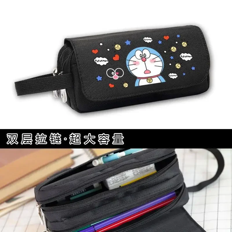 Cartoon Doraemon animation new large-capacity creative pencil bag student personalized stationery storage bag school supplies