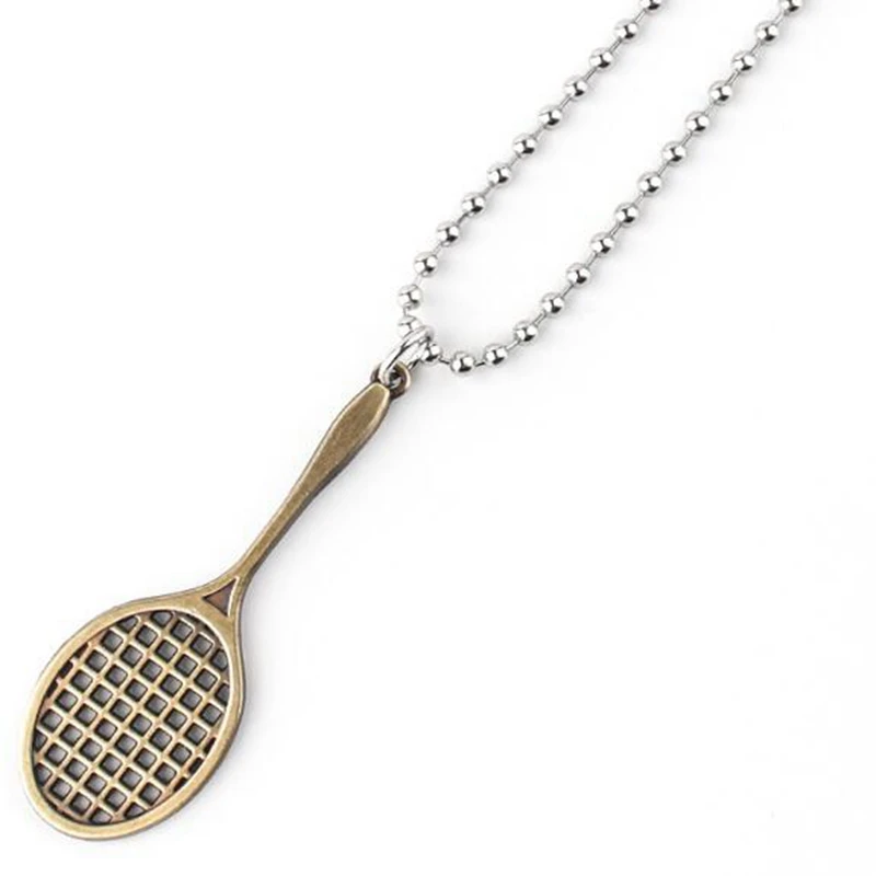 Tennis Racket &Ball Necklaces Pendant Steampunk Collana Statement Choker For Women Jewelry Sport Friendship Gift Female Bijoux