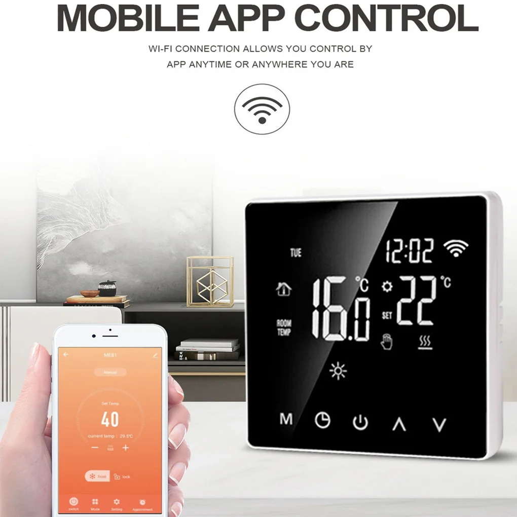 Floor Heating Sensor Touch Screen Digital Heating Thermostats Temp Controller Professional Smart Thermostat Home Type