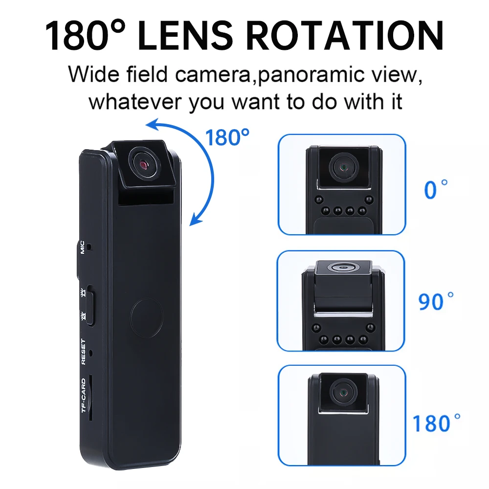 Minicámara Digital portátil de seguridad, con visión nocturna videocámara DV, 4K, HD, 1080P