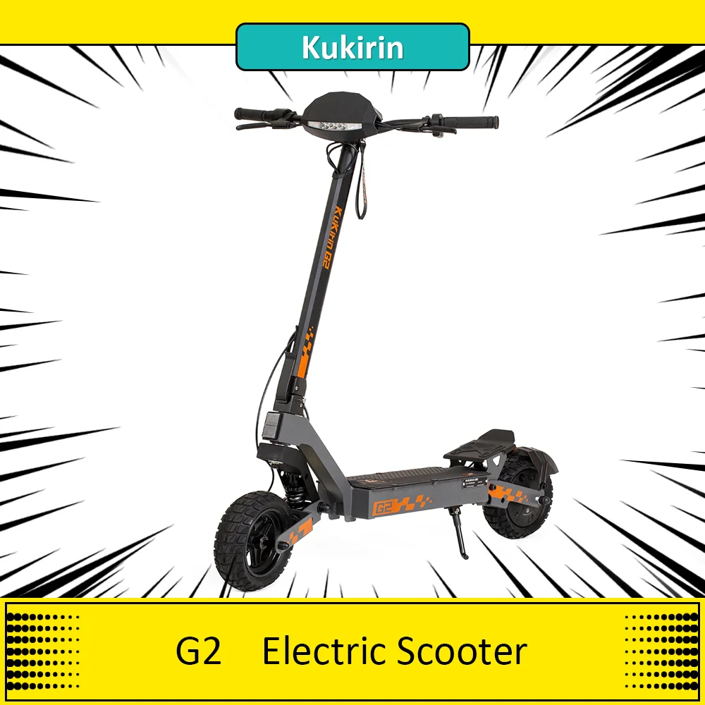 Kukirin G2 Foldable Electric Scooter, 800W Motor, 48V 15Ah Battery, 10