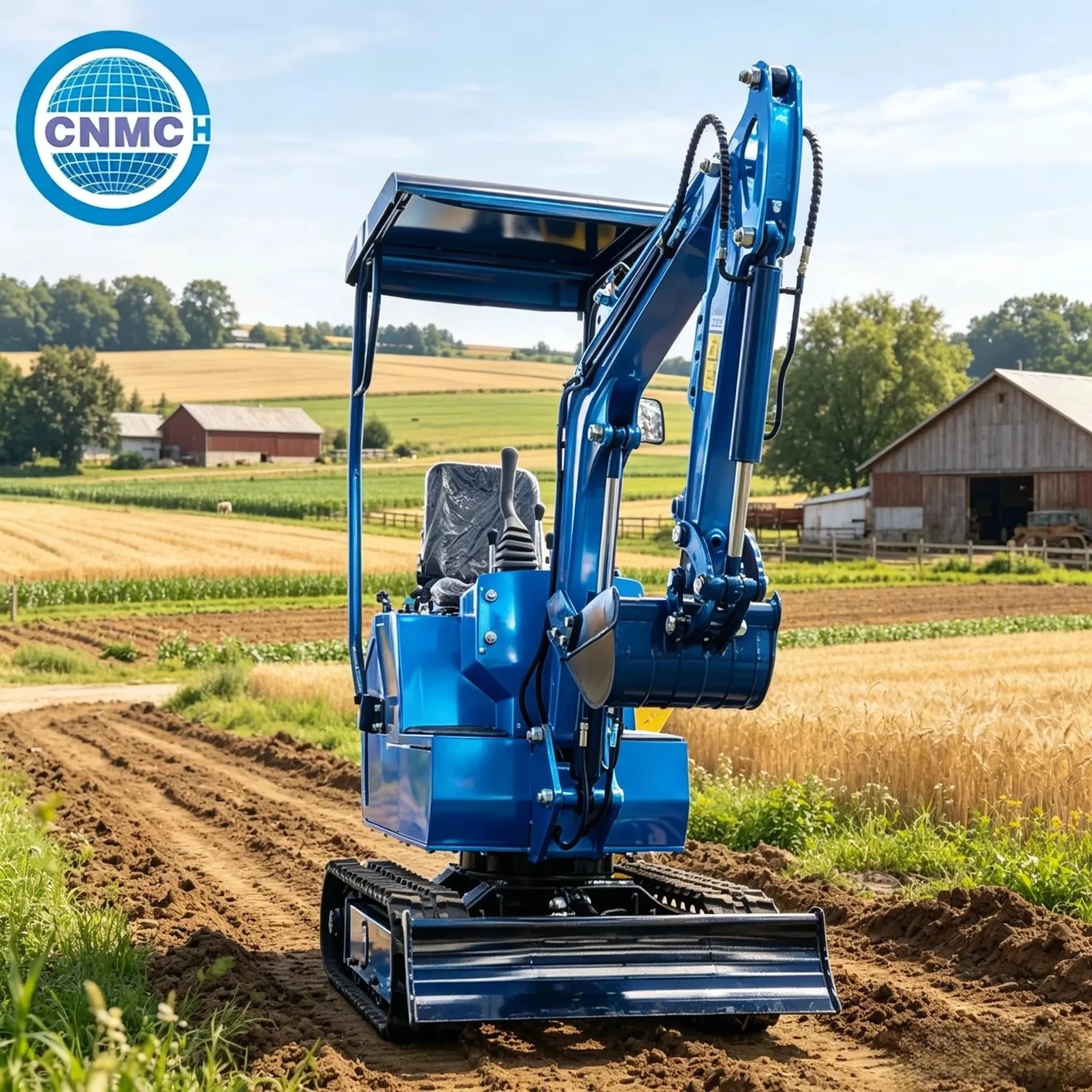 

CNM-10DH Mini Excavator Digger 1Ton Small Crawler Compact Excavator Multifunctional Customizable CE EPA Certification