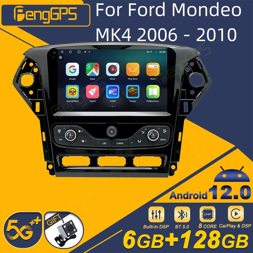 

Автомагнитола для Ford Mondeo MK4 2006 - 2010 Android 2Din стерео приемник Авторадио мультимедийный плеер GPS навигация головное устройство экран