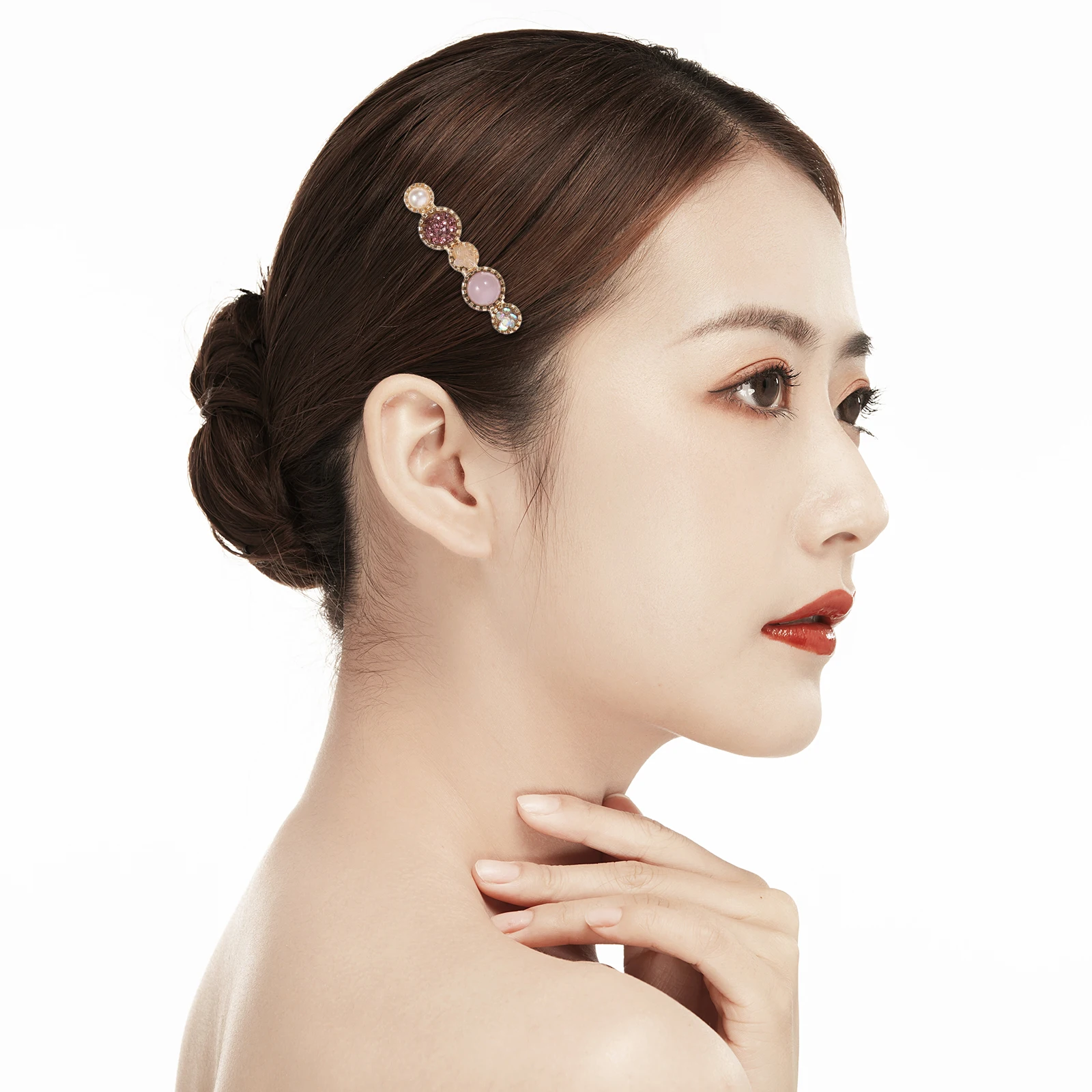 

20pcs Pearl Clip Set Barrettes For Women Girls Fine Thin Accessories Birthday Wedding Christmas Festival Decoration Snap