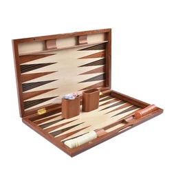 Luxury Wooden Backgammon Chess Set Large Backgammon Handmade Board Games Portable Family Travel Table Games Children Aldult Gift