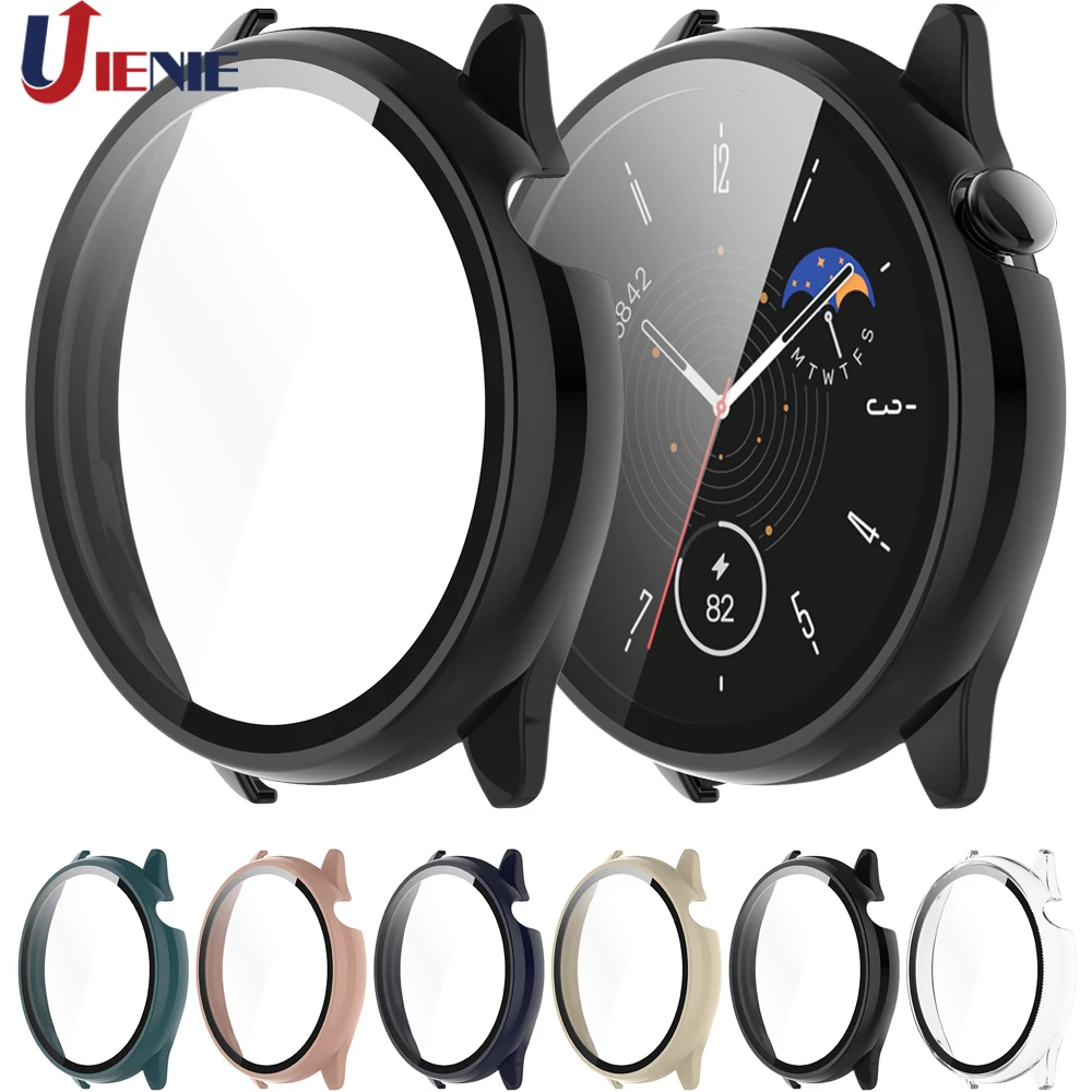 Watch Case Protective Cover for Huami Amazfit GTR Mini Hard PC Frame+ Glass Full Coverage Cases Shell Accessories