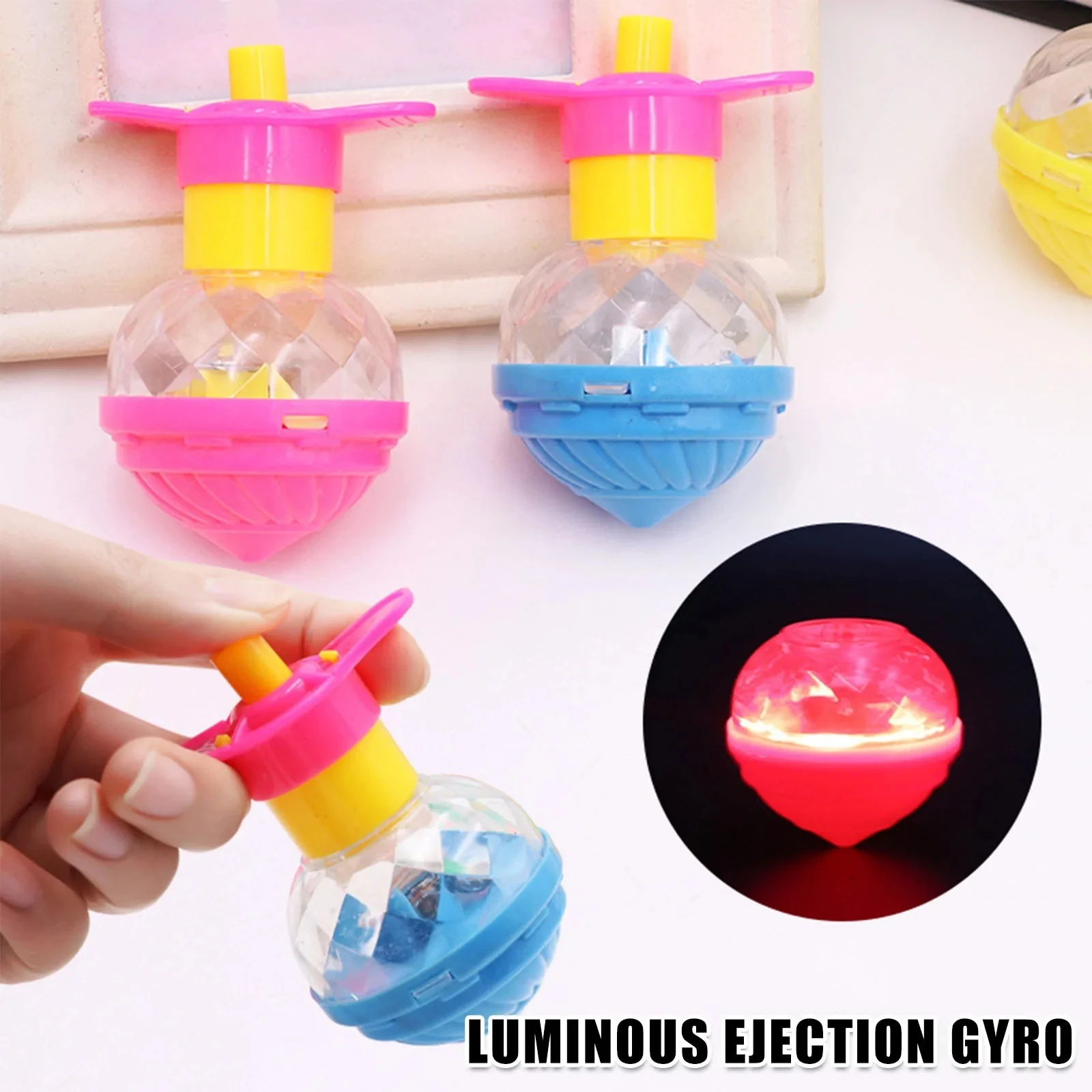 Hot Stacked Spinning Top Launcher Gyroscope Set Spinning Top Gyro Disk Plate Battle Game Toy For Boys Girls Kids Multiplayer Edu